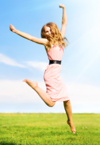 Jumping for joy to clean! 