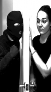 Don't open the door to strangers. 