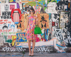Florals and bright colors may still be the only thing cheery about a New Yorker. 