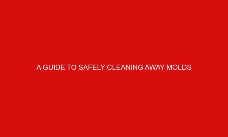 A Guide to Safely Cleaning Away Molds