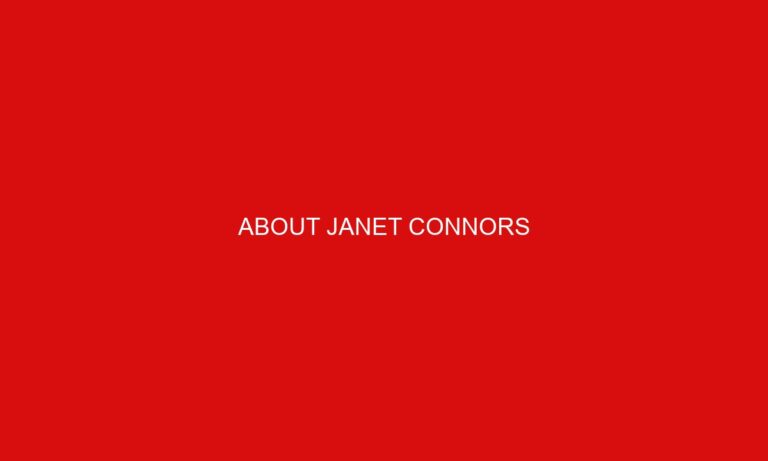 About Janet Connors