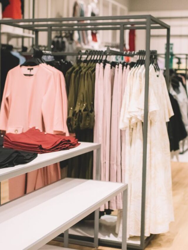 an organized fashion retailer store showing off effortless cleaning