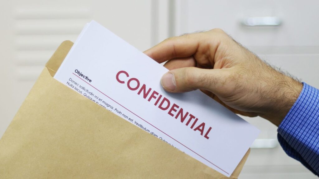 confidential document