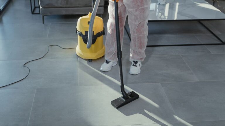 cleaner with a professional vacuum cleaner