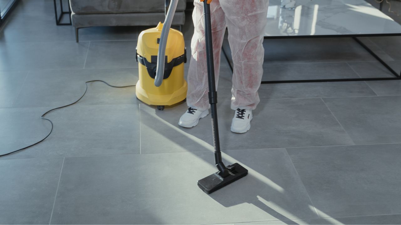 cleaner with a professional vacuum cleaner